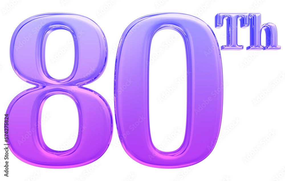 Happy Anniversary Number 3D Render Happy Anniversary Number 3D Render