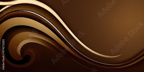 Brown abstract background. Generative AI