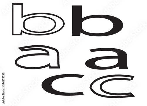 hand drawn alphabet