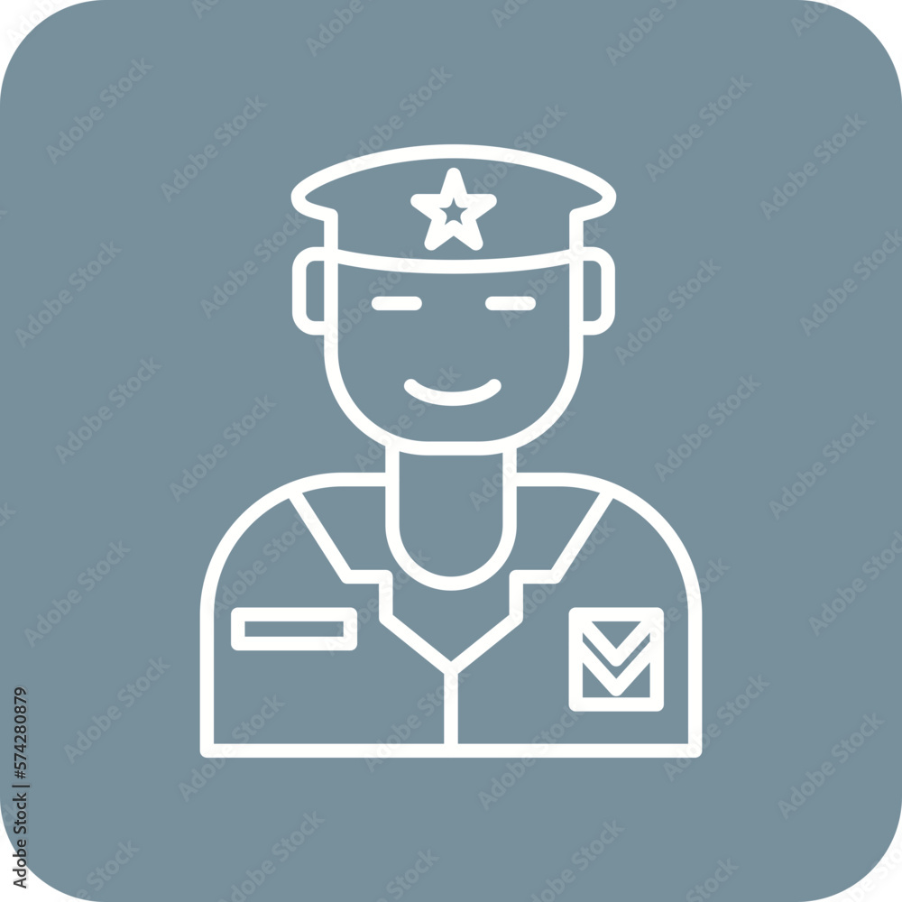 Army Captain Icon Army Captain Icon