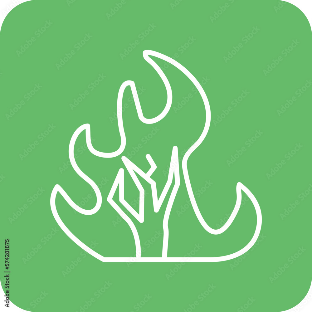 Fototapeta premium Wildfire Icon