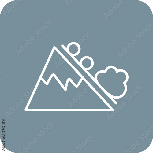 Snow Avalanche Icon