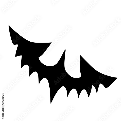 vecter illustration of bat shape