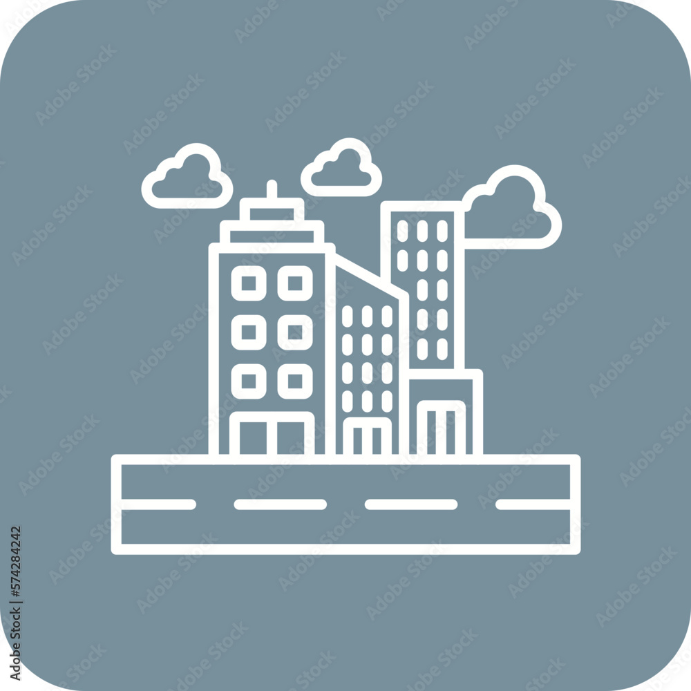 Naklejka premium Cityscape Icon