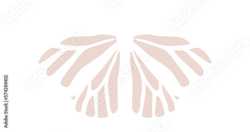 Pastel color butterfly, png file