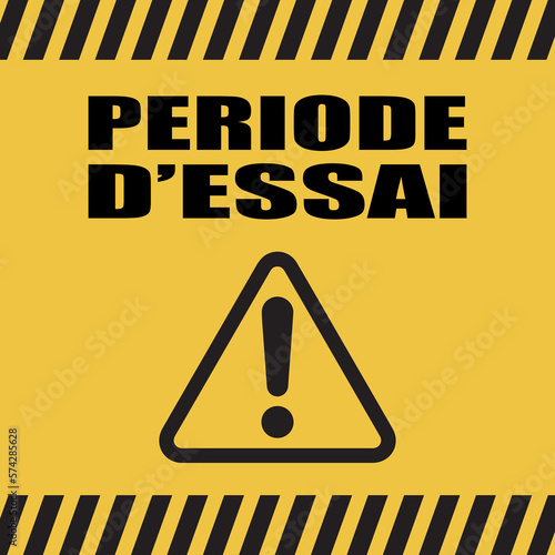 Logo période d'essai.
