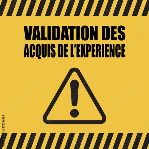 Logo validation des acquis de l'expérience.