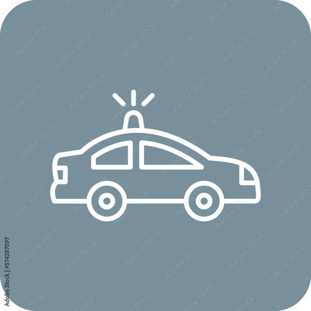 Obraz premium Police Car Icon