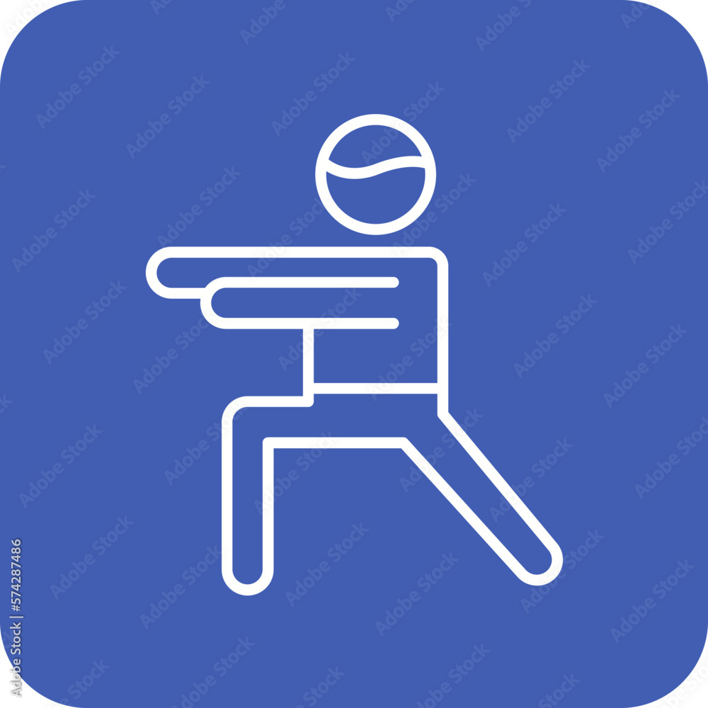 Warrior Pose Icon Warrior Pose Icon