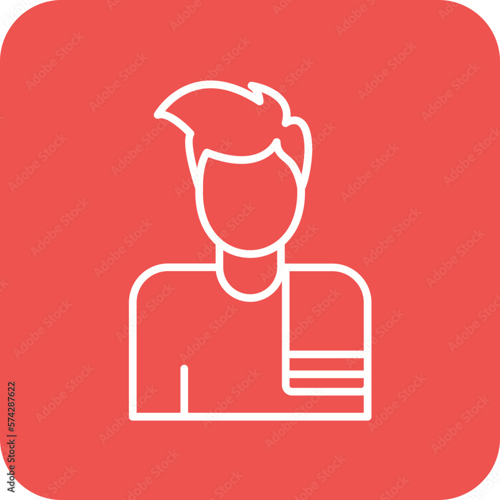 Man hanging Towel Icon Man hanging Towel Icon