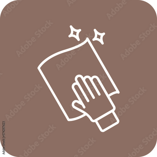 Wipe with Hand Icon