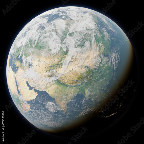 Planet Earth | Asia (render)