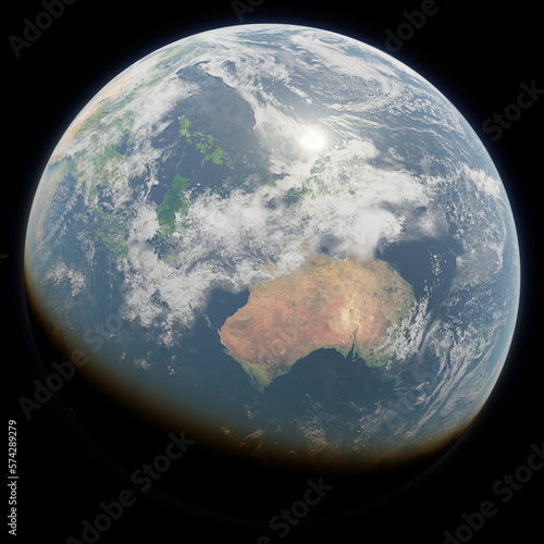 Planet Earth | Australia (render)