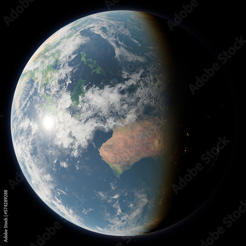 Planet Earth | Australia (render)