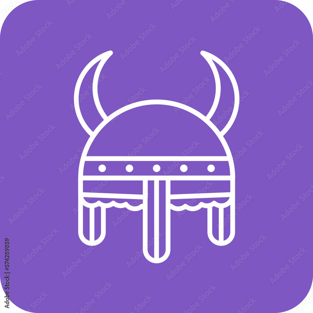 Obraz premium Viking Helmet Icon