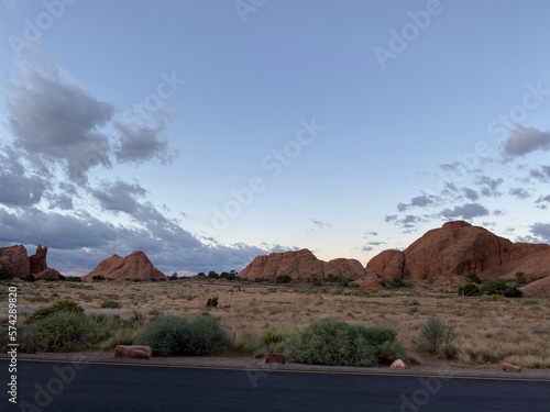 Scenic view Arches National Park Utah