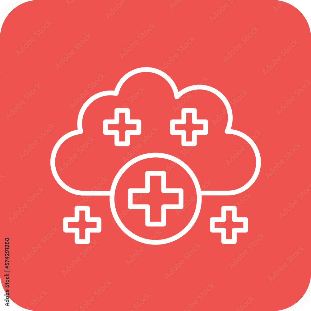 Obraz premium Cloud Add Icon
