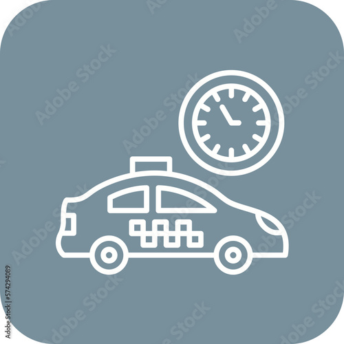 Busy Taxi Icon