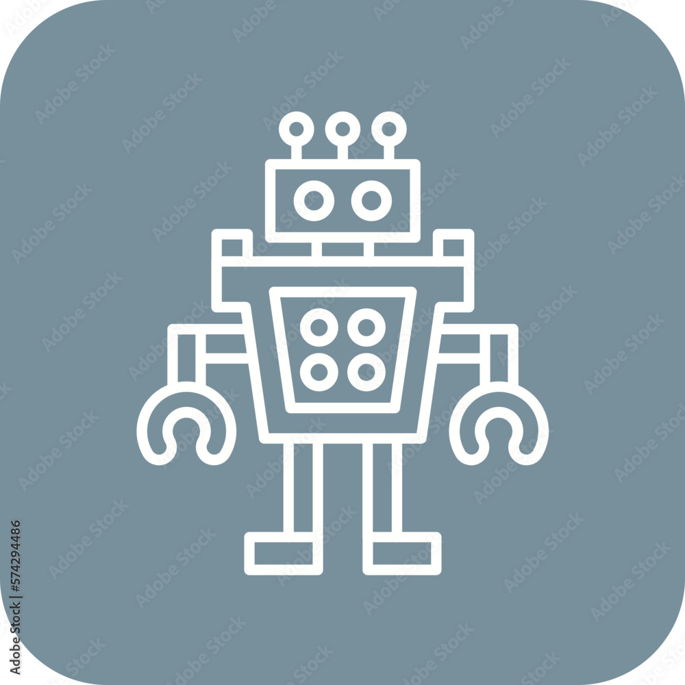 Naklejka premium Humanoid Robot Icon