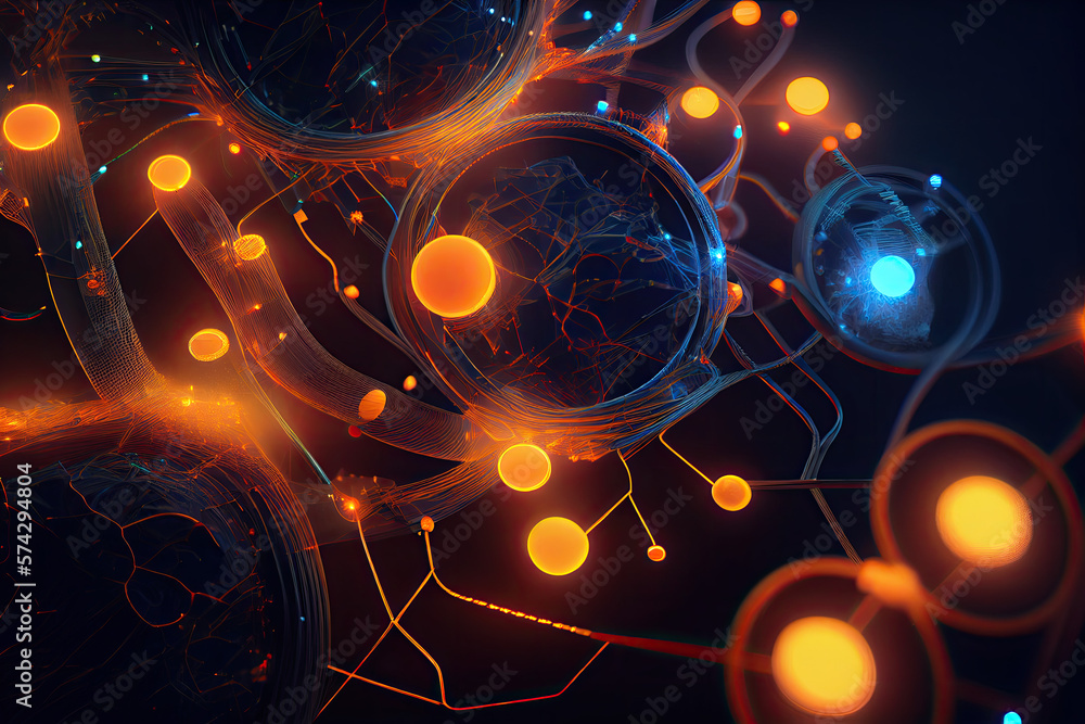 Fototapeta premium Networking Concept - Generative AI illustration