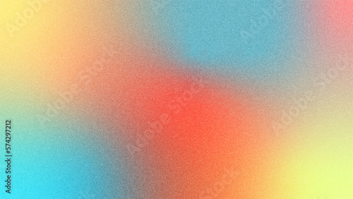Abstract multicolor flash gradient trendy blurred grainy background texture. Colorful digital Grain Texture overlay. Lo-fi vintage retro design. Vibrant Texture Wallpaper.