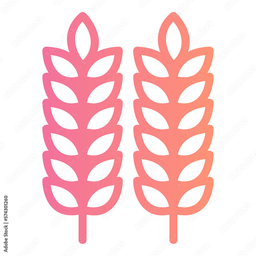 Fototapeta premium gluten gradient icon