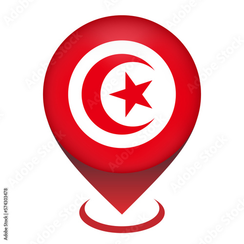 Map pointer with contry Tunisia. Tunisia flag. Vector illustration. Free Download Map pointer with contry Tunisia. Tunisia flag. Vector illustration. - GFXLoad