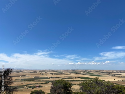 Obraz na plátně Country Side Landscape near Swabian-Angevin Fortress Lucera Italy