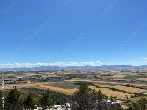Slika na platnu Country Side Landscape near Swabian-Angevin Fortress Lucera Italy