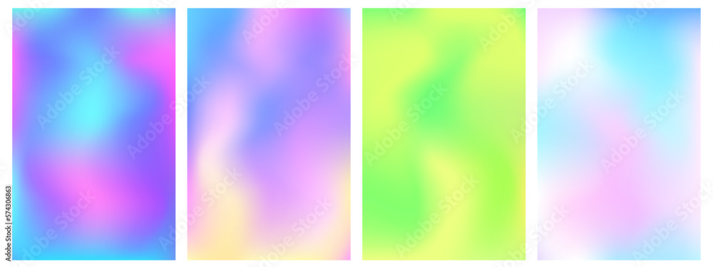 Y2K holographic gradient set. Vibrant ans pastel mesh gradient backgrounds. Soft blurry pink, blue and mint textures for social media templates and other graphic designs. Y2K holographic gradient set. Vibrant ans pastel mesh gradient backgrounds. Soft blurry pink, blue and mint textures for social media templates and other graphic designs.
