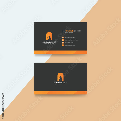Modern professional business card template