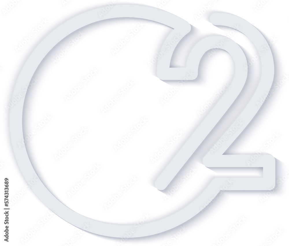 Elegant simple refined infographic number outline round label icon Elegant simple refined infographic number outline round label icon
