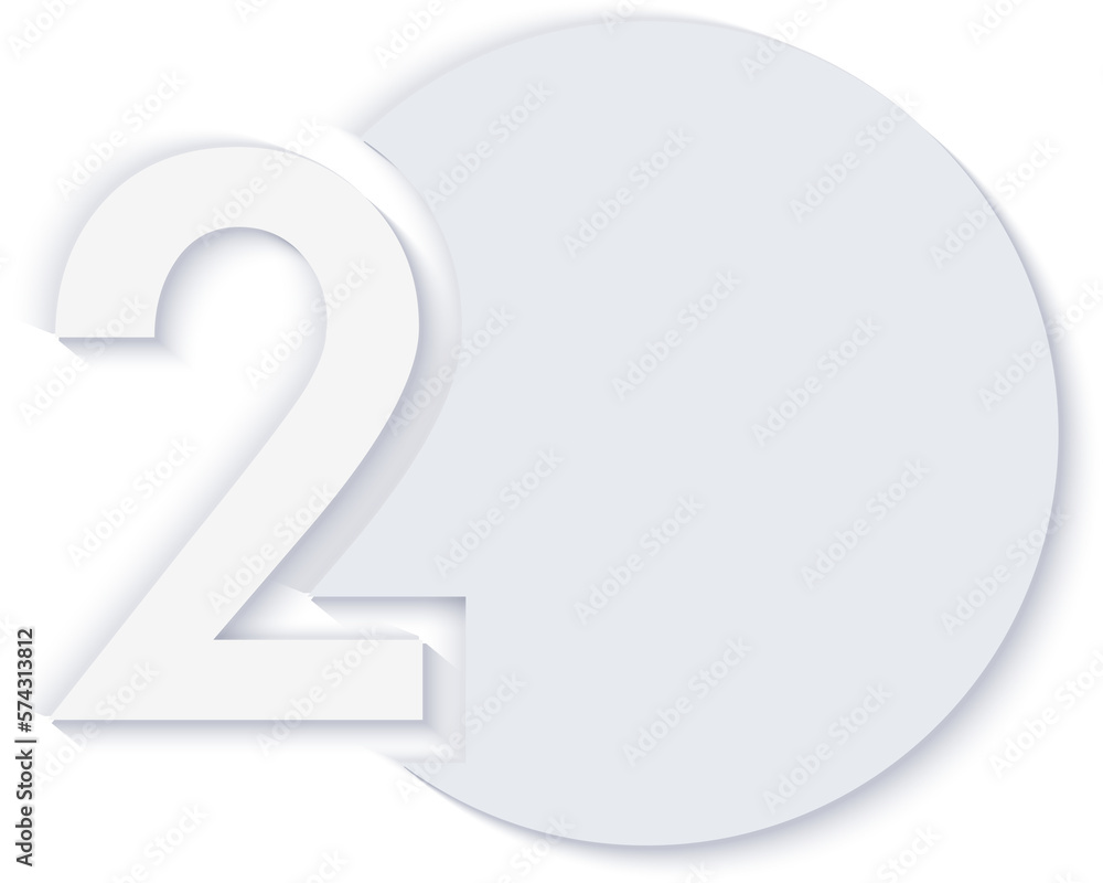 Elegant simple refined infographic number round label icon Elegant simple refined infographic number round label icon