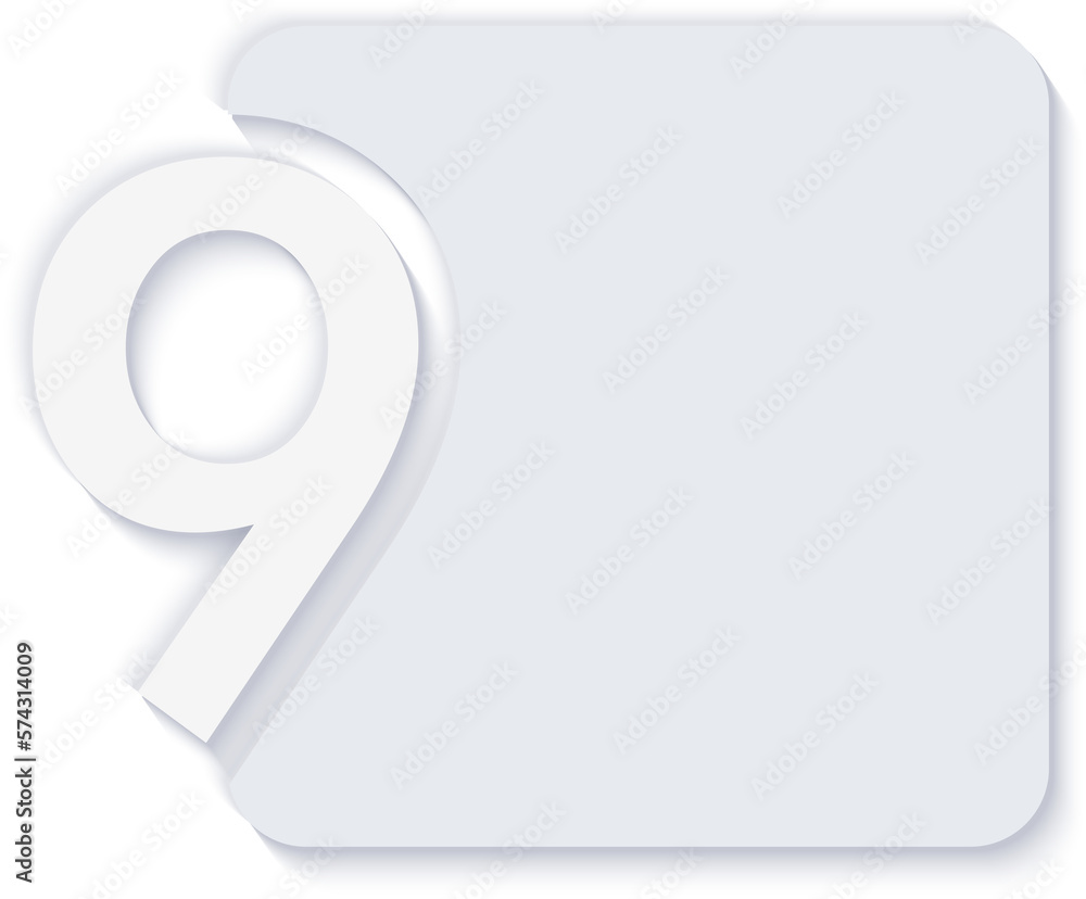 Elegant simple refined infographic number square label icon Elegant simple refined infographic number square label icon
