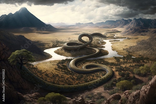 Unleashing a Primeval Might Across the Landscape's Winding Paths Generative AI