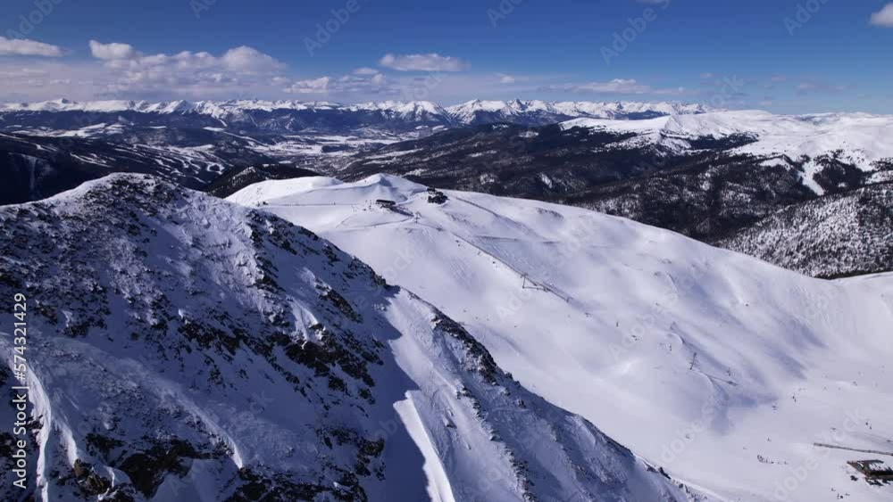Winter in the top of Colorado Mountains Peak Winter in the top of Colorado Mountains Peak