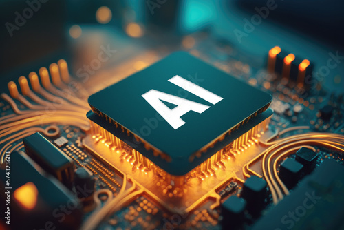 AI machine computer chipset photo