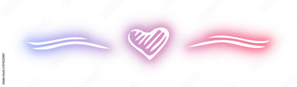 Fototapeta premium Set of line design neon