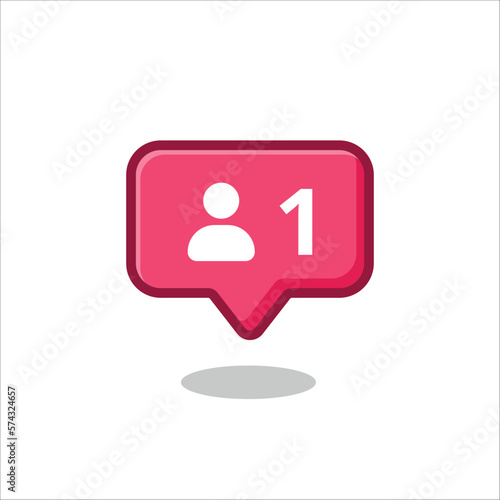 following notification vector icon .