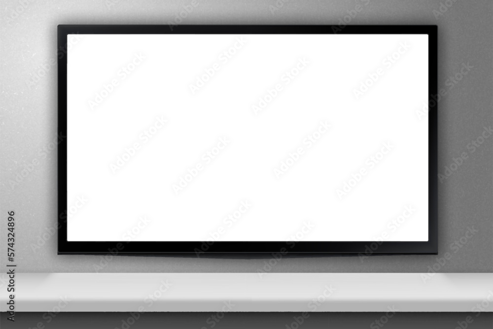 Realistic TV screen. Blank television template. EPS10 vector Realistic TV screen. Blank television template. EPS10 vector