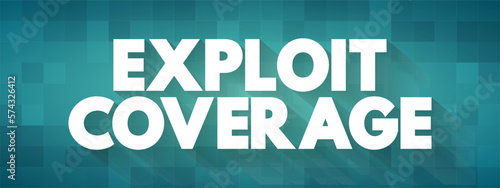 Exploit Coverage is coverage, found in some cyberpolicies, that generally covers the insured for claims related to unauthorized access, text concept background