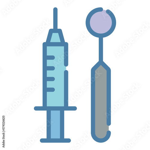 A syringe is�a small tube with a thin hollow needle at the end 