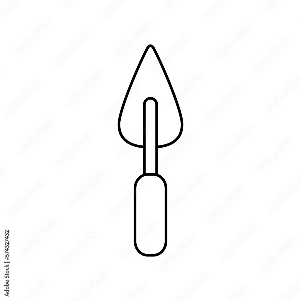 Trowel icon vector. Putty knife illustration sign. spatula symbol or logo. Trowel icon vector. Putty knife illustration sign. spatula symbol or logo.