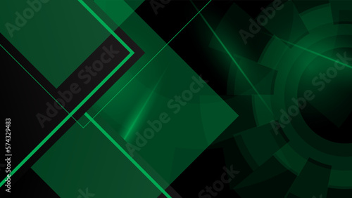 Vector hi-tech concept against dark green background. Vector futuristic design.