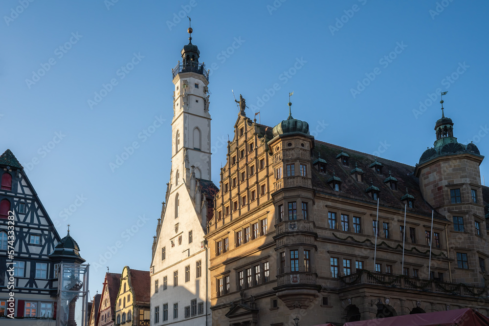 Town Hall Building - Rothenburg ob der Tauber, Bavaria, Germany