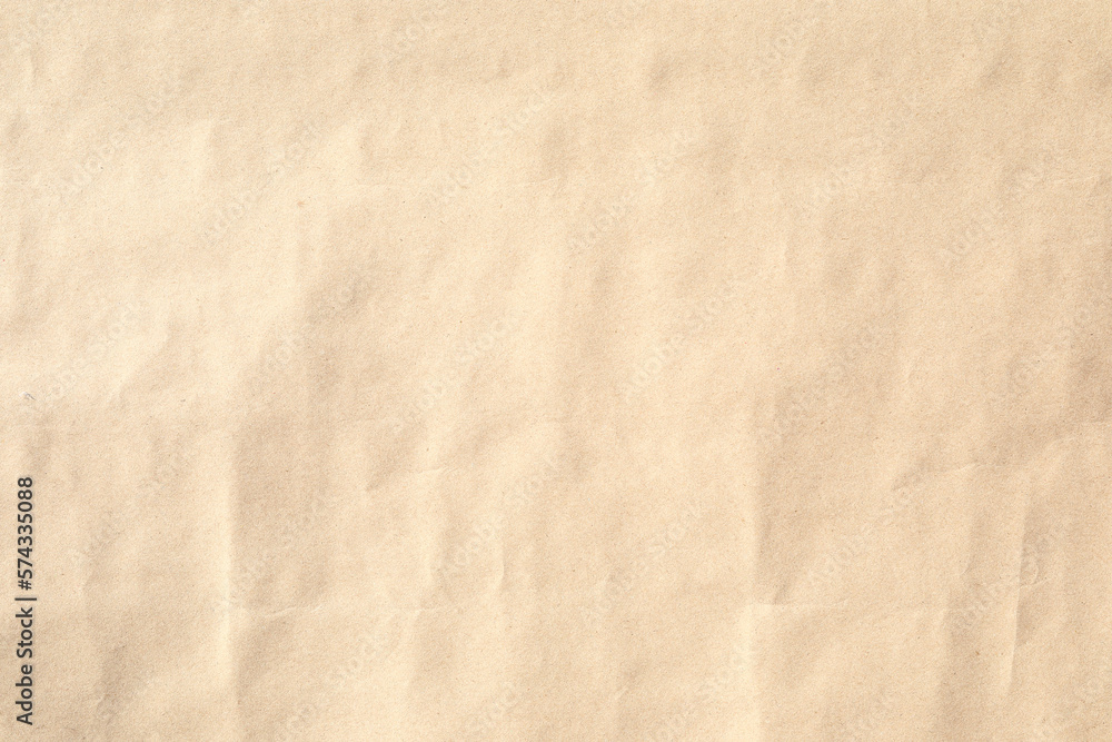 Obraz premium Brown old crumpled paper texture