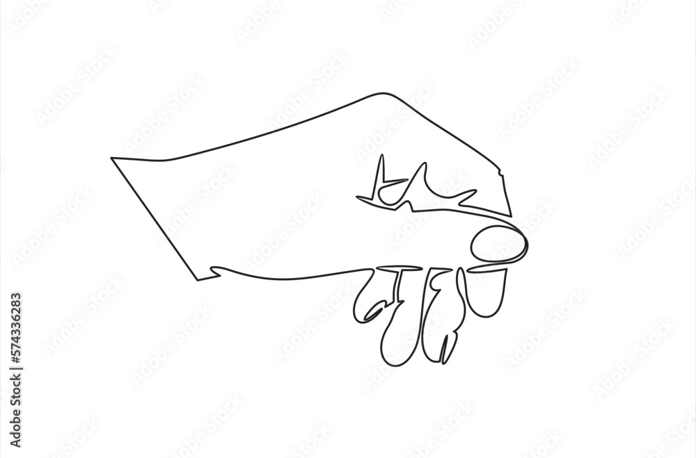 continuous one single line drawing of Hand making gesture while picks up from the ground small amount of something side view, hand showing or holding something.Hand measuring invisible items continuous one single line drawing of Hand making gesture while picks up from the ground small amount of something side view, hand showing or holding something.Hand measuring invisible items