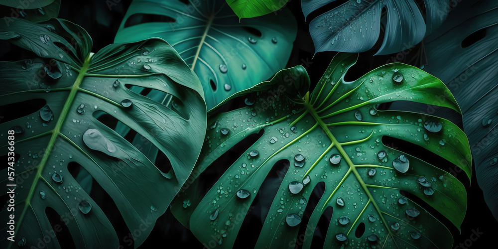 tropical green leaves background tropical green leaves background