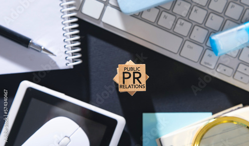  Pr- Public Relations. Business concept