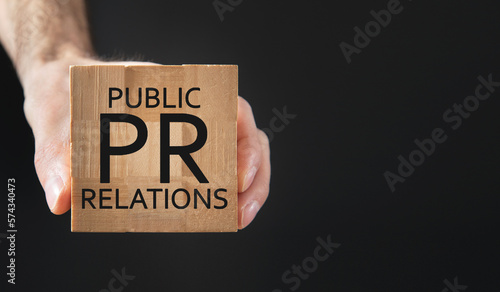  Pr- Public Relations. Business concept